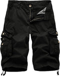 Women's Cotton Loose Fit Zipper Multi-Pockets Twill Bermuda