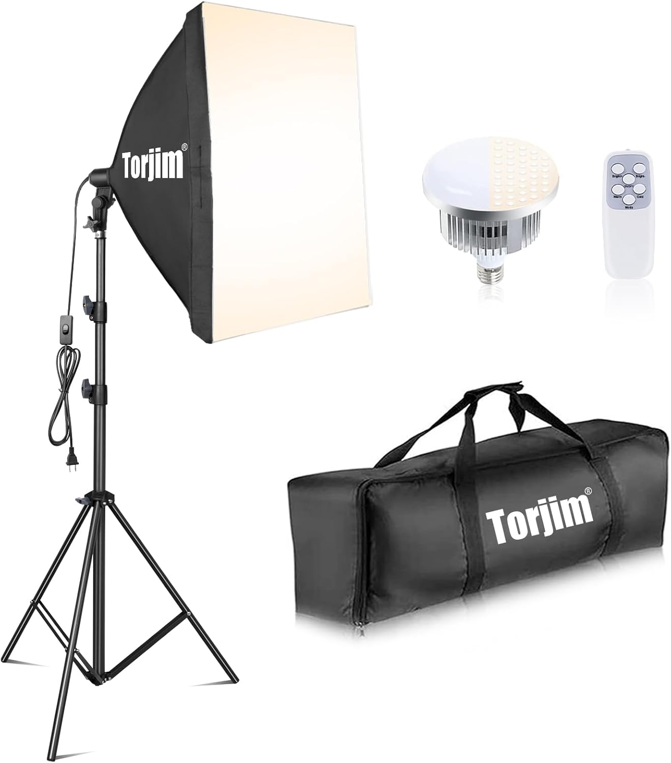 Torjim Softbox Lighting Kit for Professional Photography Needs