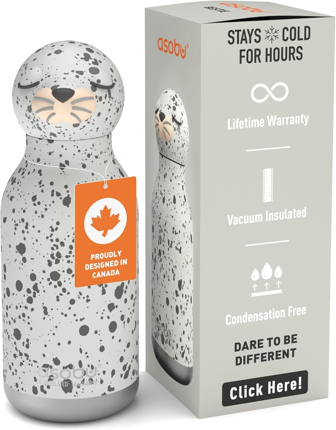 asobu Bestie Bottle Insulated Water Bottle for Kids and Teens