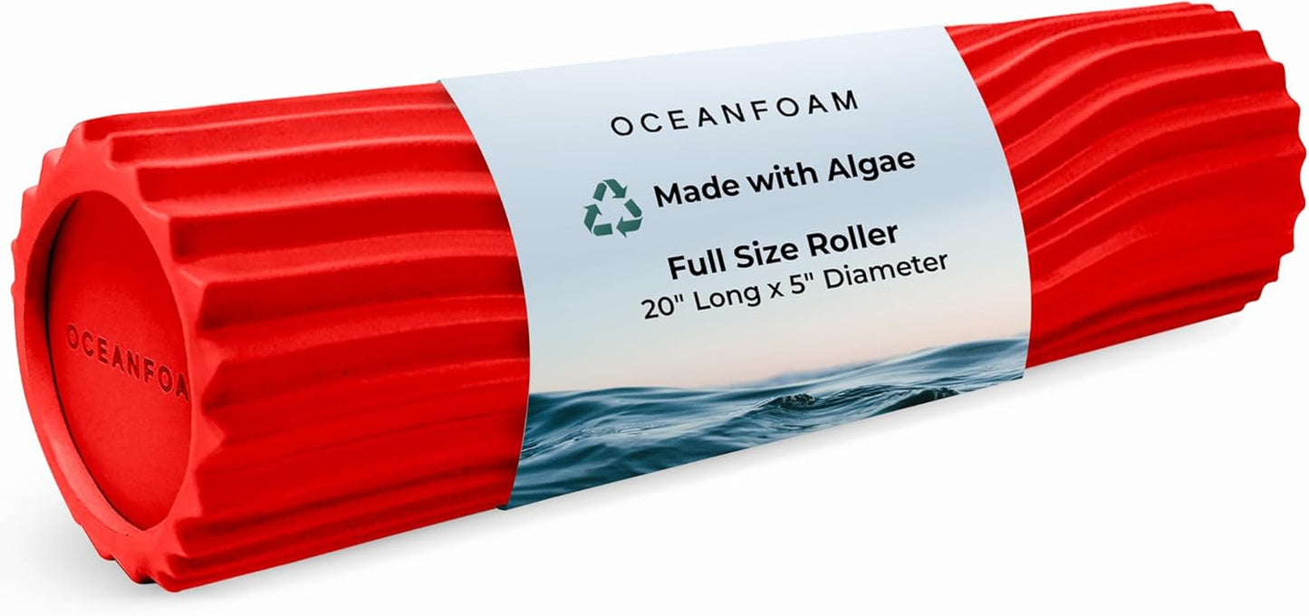 Oceanfoam Tidal Roller - Ergonomic Foam Roller for Muscle Relief