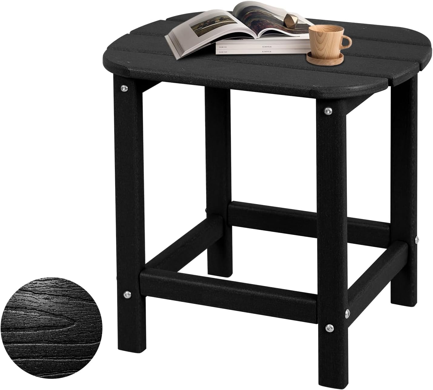 Hdpe Outdoor Adirondack Side Table for Patio and Garden Use