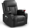 Recliner Chairs for Adults Massage Rocker - Heated Ergonomic Swivel