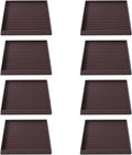 5x5 Square Rubber Furniture Caster Cups - Floor Protector