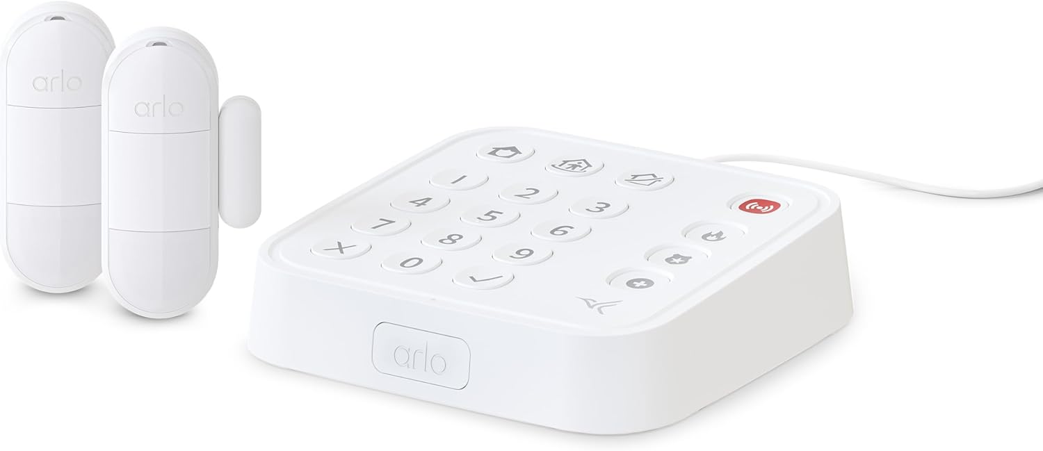 Arlo Home Security System with Wired Keypad and Sensors