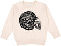 Football Words in Helmet Shape Toddler Sweatshirt - Cozy Game Day Wear