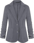 Unifizz Womens Casual Work Office Blazer - Slim 3/4 Sleeve Fit