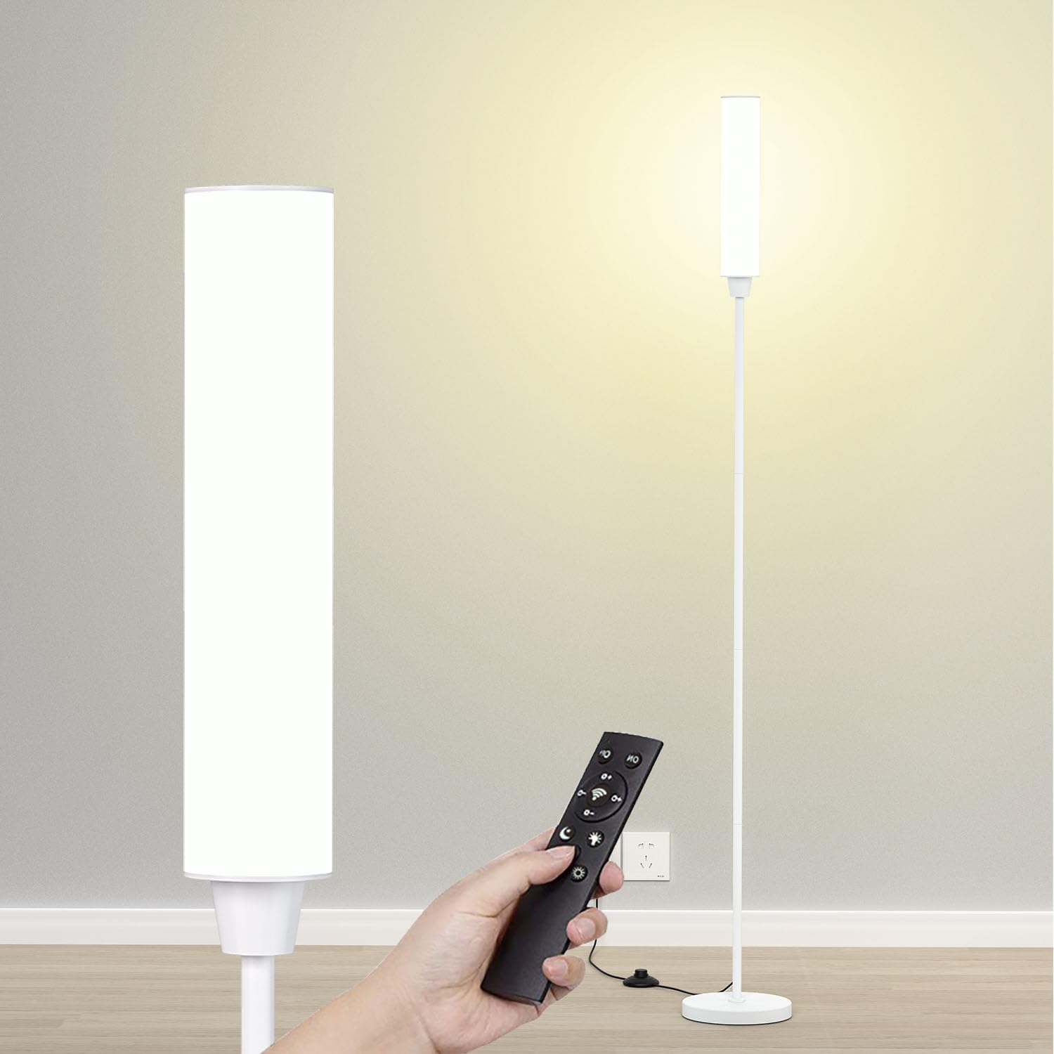 Bright Floor Lamp with Remote Control for Living Room and Office