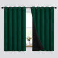 Yakamok 100% Blackout Curtains 63 in Length - Total Light Blocking