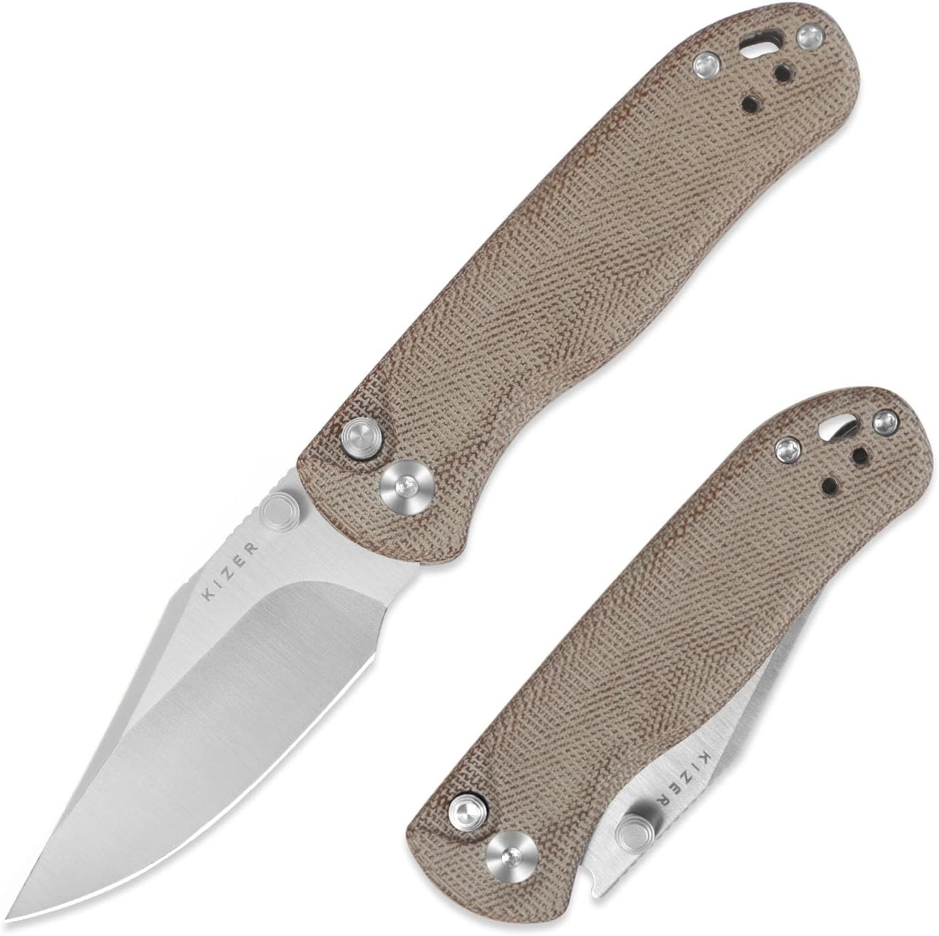 Kizer Drop Bear 2 Pocket Knife with Clip Point Blade Design