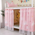 Dorm Bunk Bed Curtain Privacy Canopy - Lightproof Bed Curtain
