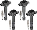 UF583 Ignition Coil Pack and 9807B-561BW Spark Plugs Set of 4