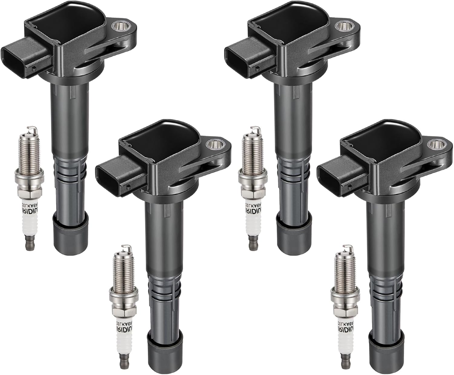Set of 4 Ignition Coil Pack and Spark Plugs for Acura Honda