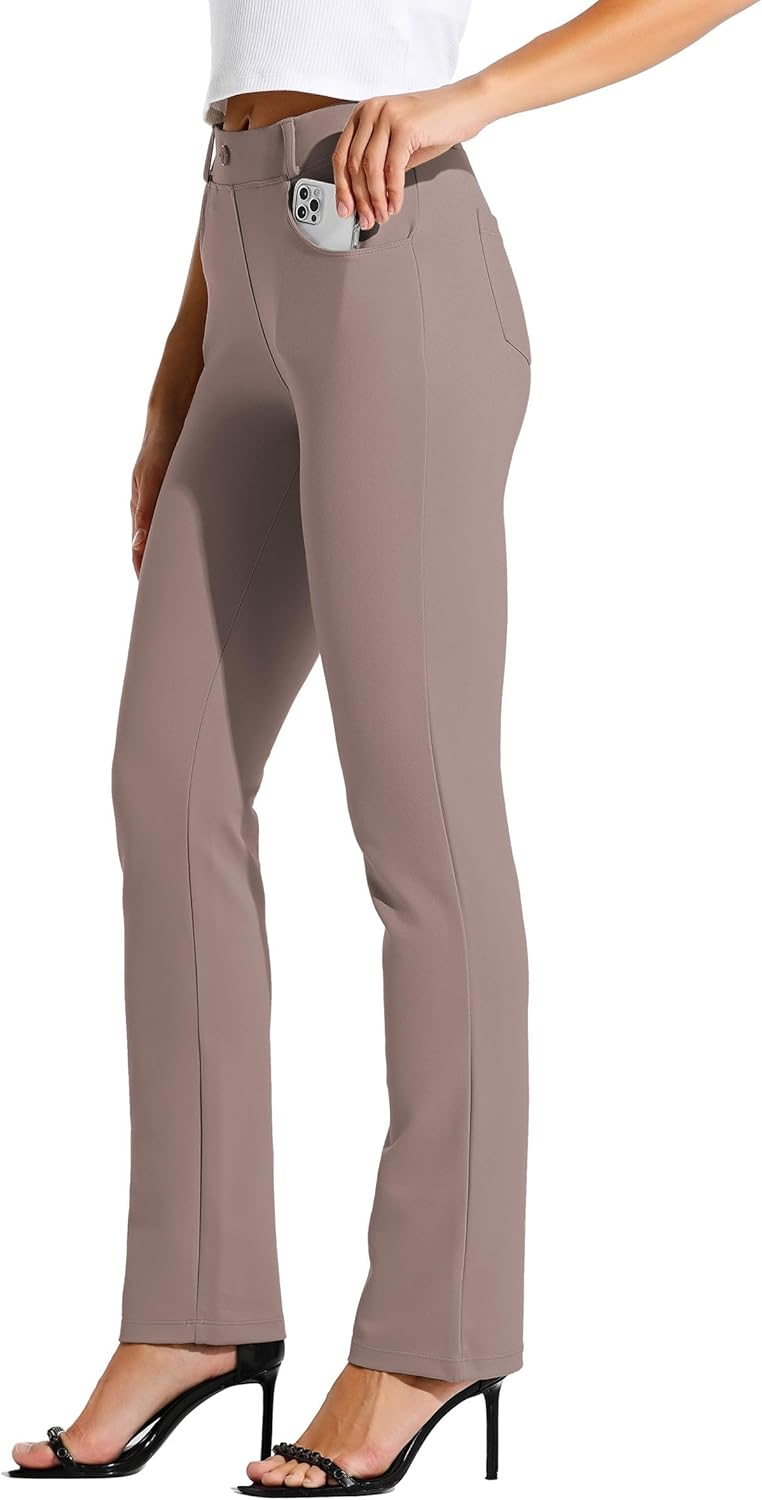 Willit Women's Yoga Dress Pants for Office and Casual Wear