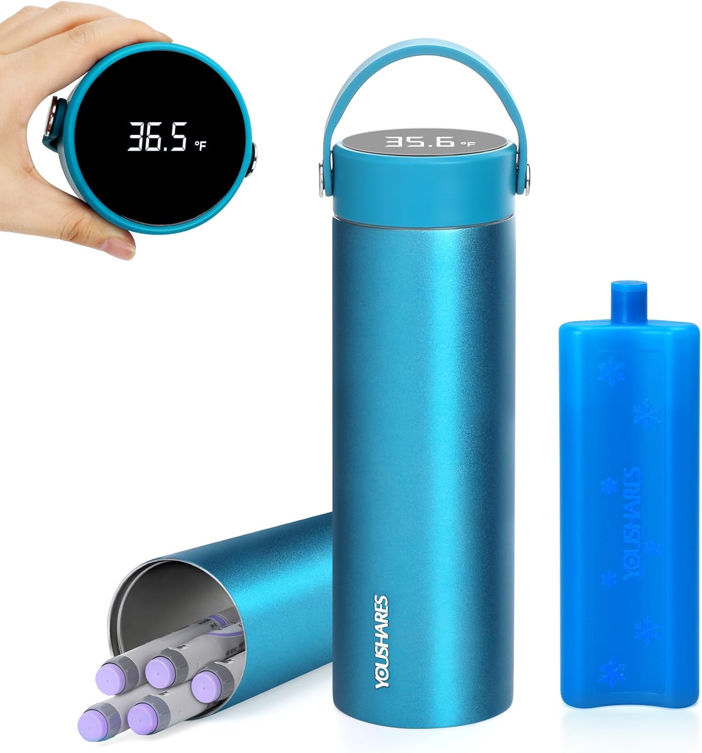 YOUSHARES Insulin Cooler Travel Case for Diabetic Supplies