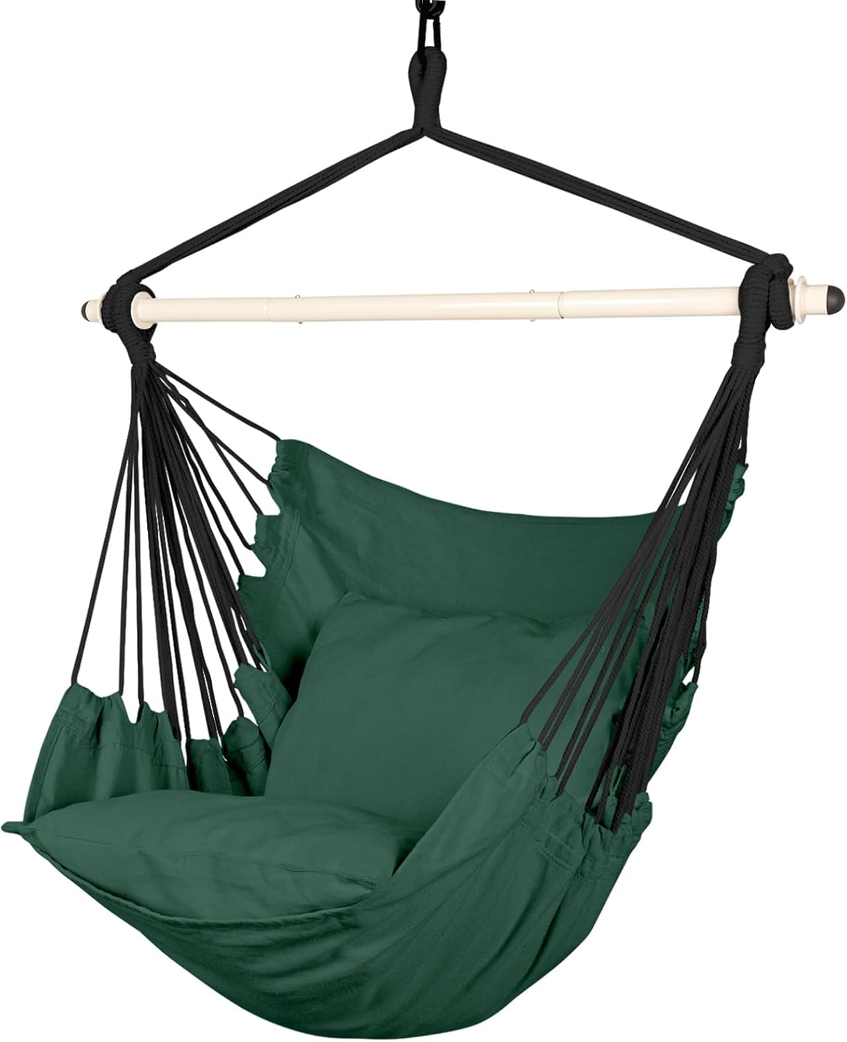 Max 500 Lbs Capacity Hammock Chair - 2 Cushions - Indoor/Outdoor Swing