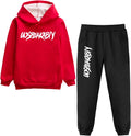 Boy's Winter Tracksuit Pullover Hoodie Jogging Pants Set (Style TGPB)