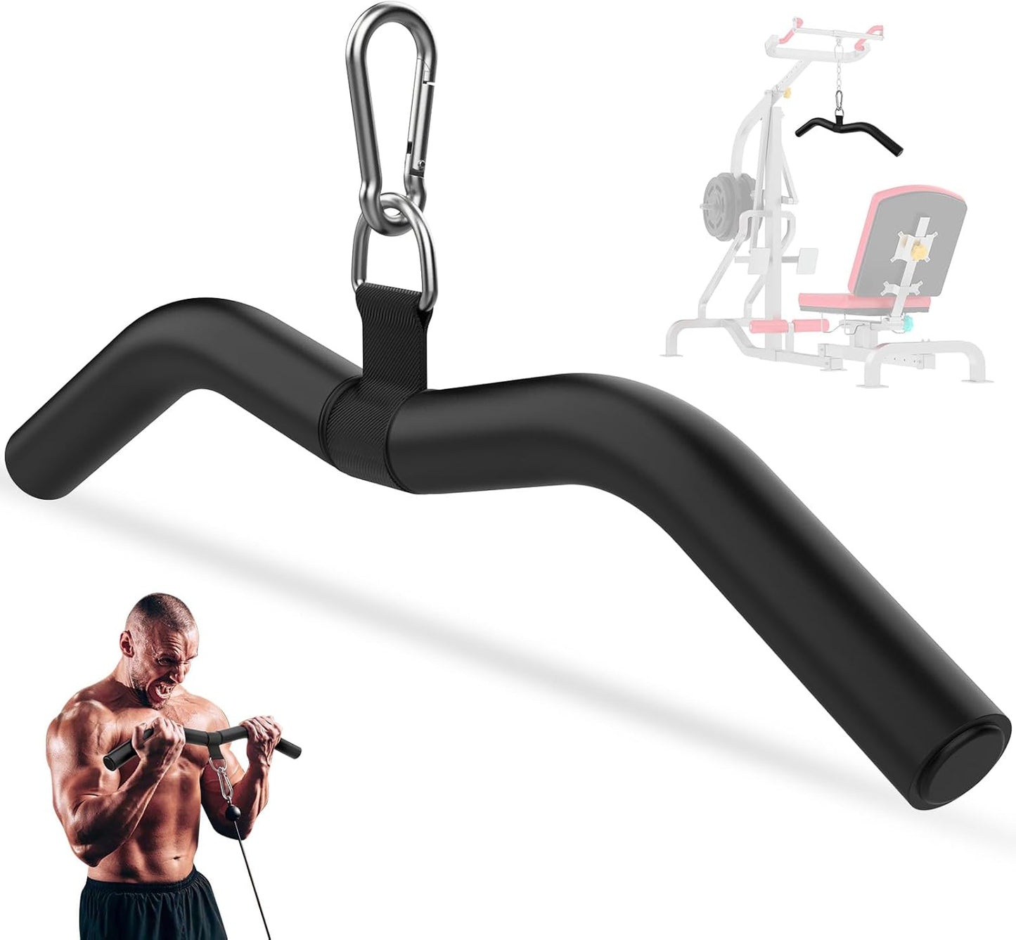 LAT Pulldown Bar Attachments for Pulley Cable Machine Fitness