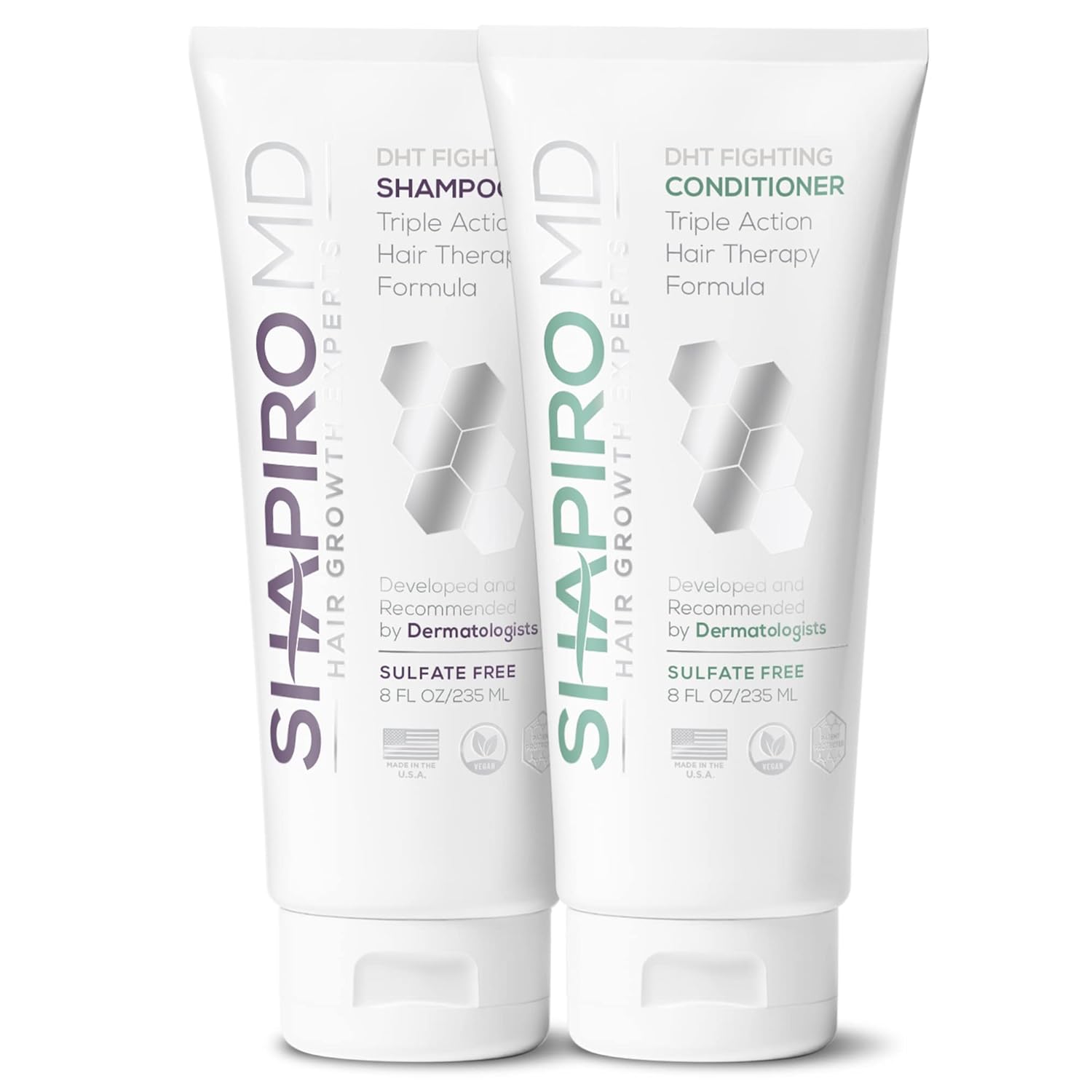 Dermatologist-Developed DHT Fighting Duo for Thicker Hair
