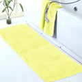 Walensee Large Bathroom Rug 24 x 48 in Yellow - Extra Soft Shaggy Bath