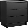 Prepac Simply Modern Nightstand Bedside Table - Sleek 3-Drawer
