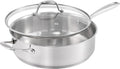Guy Fieri's Flavortown 5 Qt. Stainless Steel Sautepan with Lid - Oven