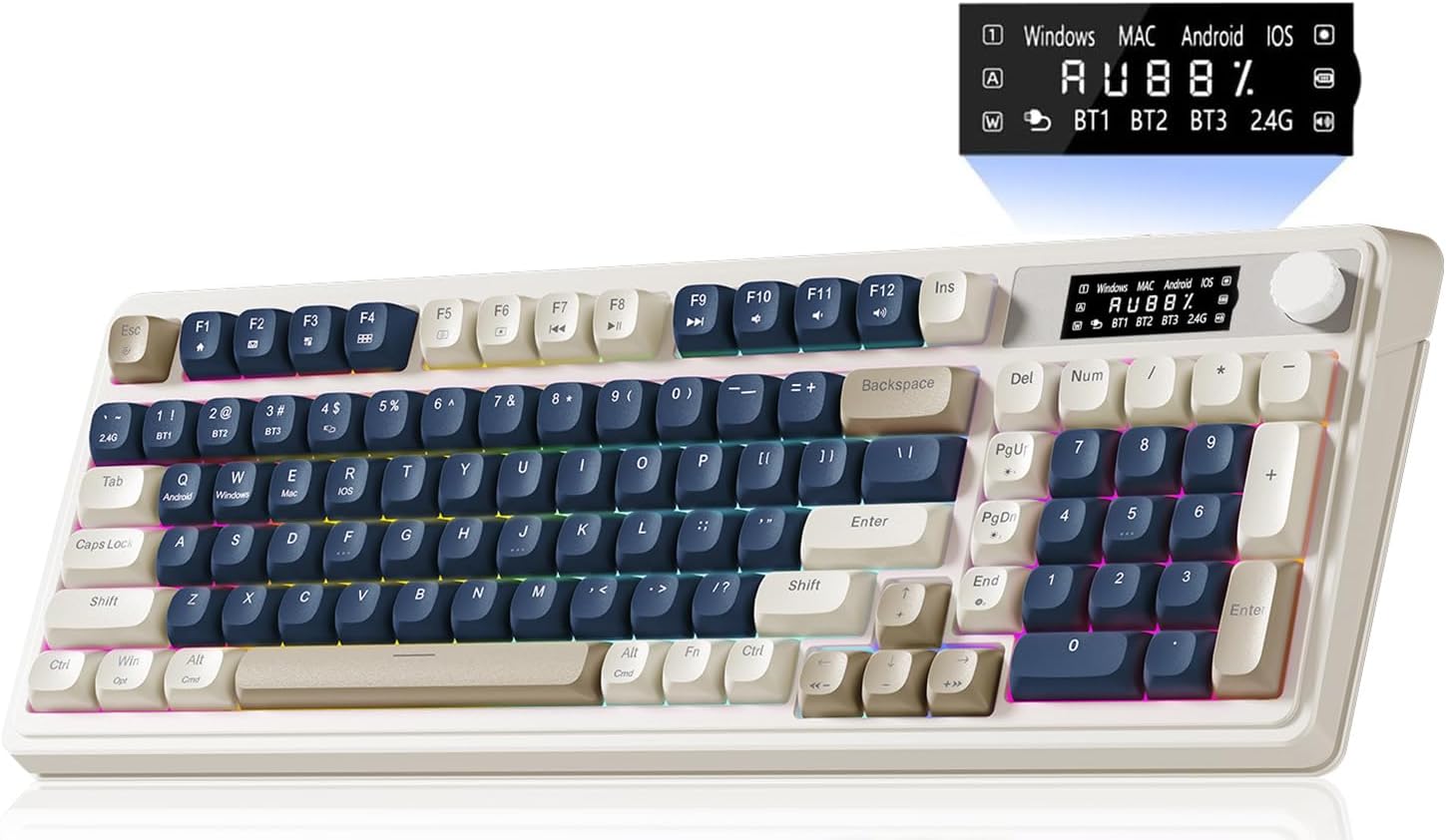AULA S99 Pro Wireless Keyboard with RGB Backlit and Knob