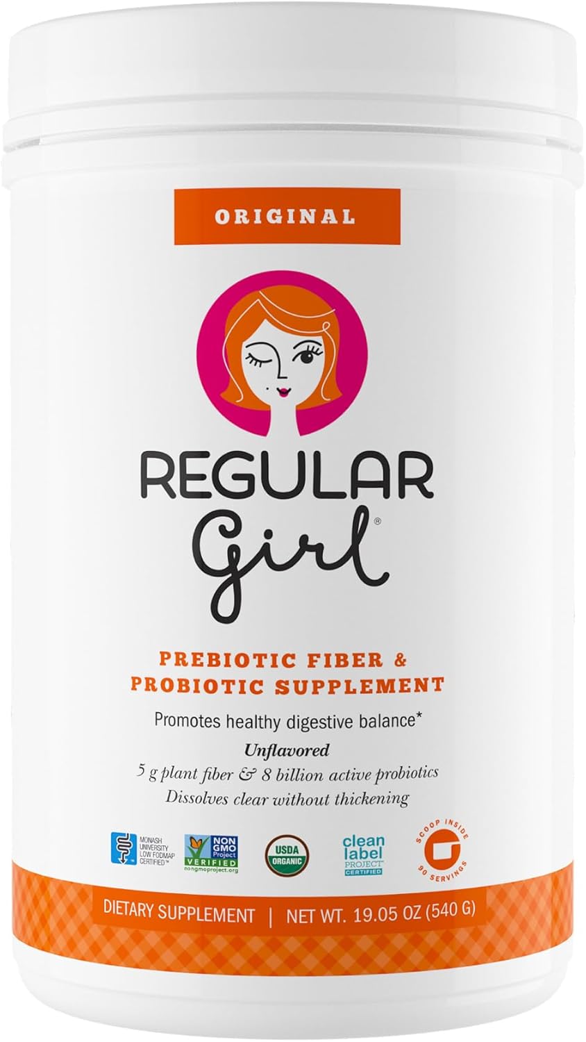 Regular Girl Organic Powder for Women - Prebiotic Fiber & Probiotics