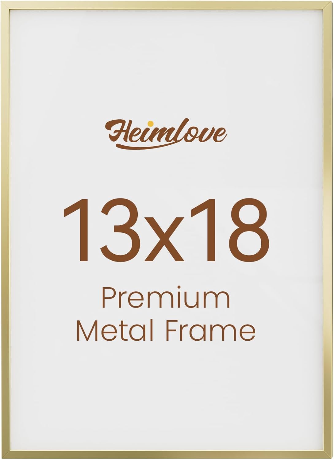 Heimlove 13x18 Aluminum Picture Frame - Elegant Gold Decor