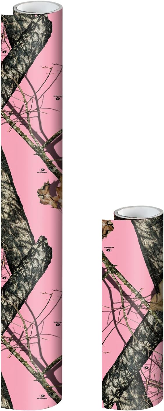 Mossy Oak Matte Camo Roll for DIY Projects - 24x60 in Break-Up Pink