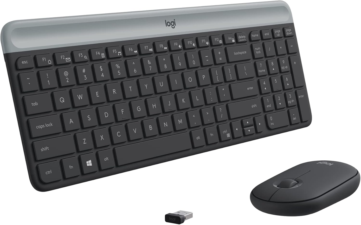Logitech MK470 Slim Combo - Modern Compact, Ultra Quiet