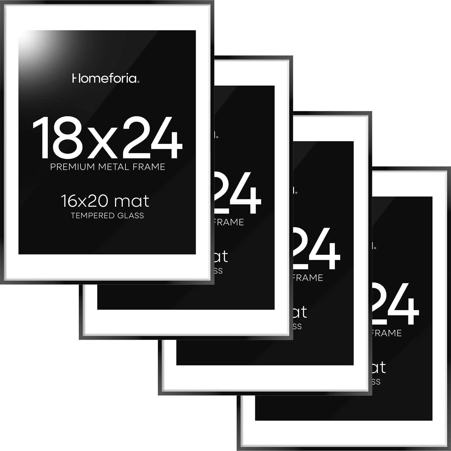 High-End 18x24 Black Metal Poster Frame for Modern Interiors