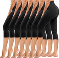 High Waisted Leggings 7-Pack for Women - Week of Comfortable Tummy