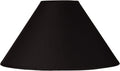 Black Large Chimney Empire Lamp Shade 6in Top x 19in Bottom