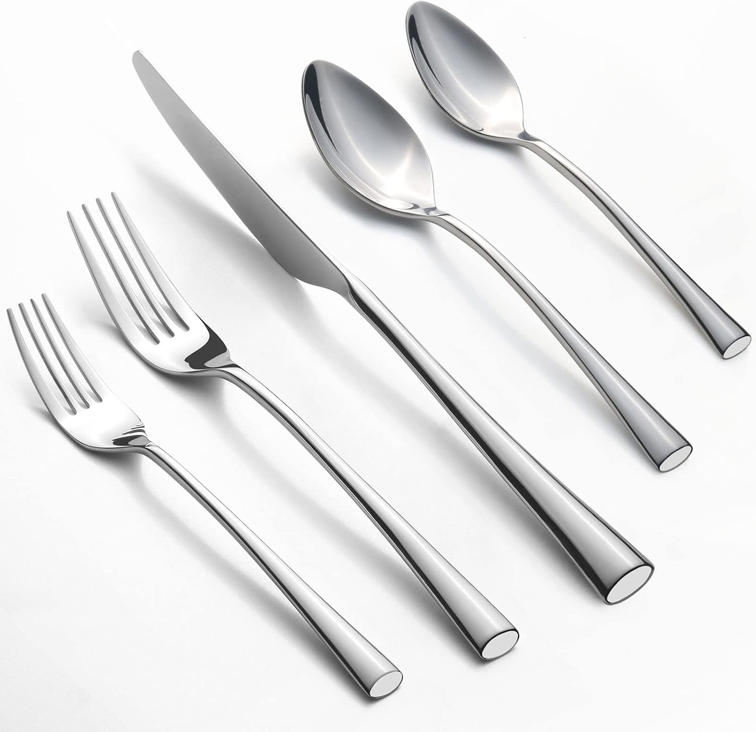 Alata Bailey 20-Piece Forged Silverware Set for Elegant Dining