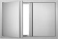Double Outdoor BBQ Kitchen Door 28in x 19in - Flush Mount Access
