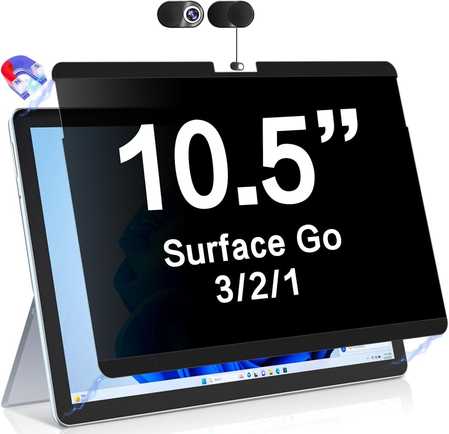 ZOEGAA Magnetic Privacy Screen Protector for Surface Go 10 in