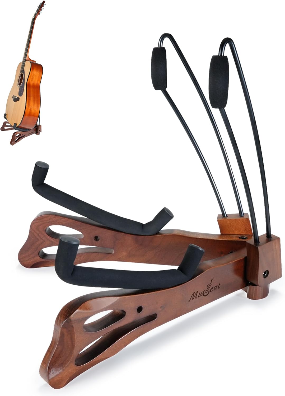 Elegant Foldable Guitar Stand for Acoustic and Electric Guitars
