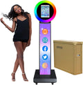 Portable Metal iPad Photo Booth for 10.2in-12.9in iPads - Wheeled