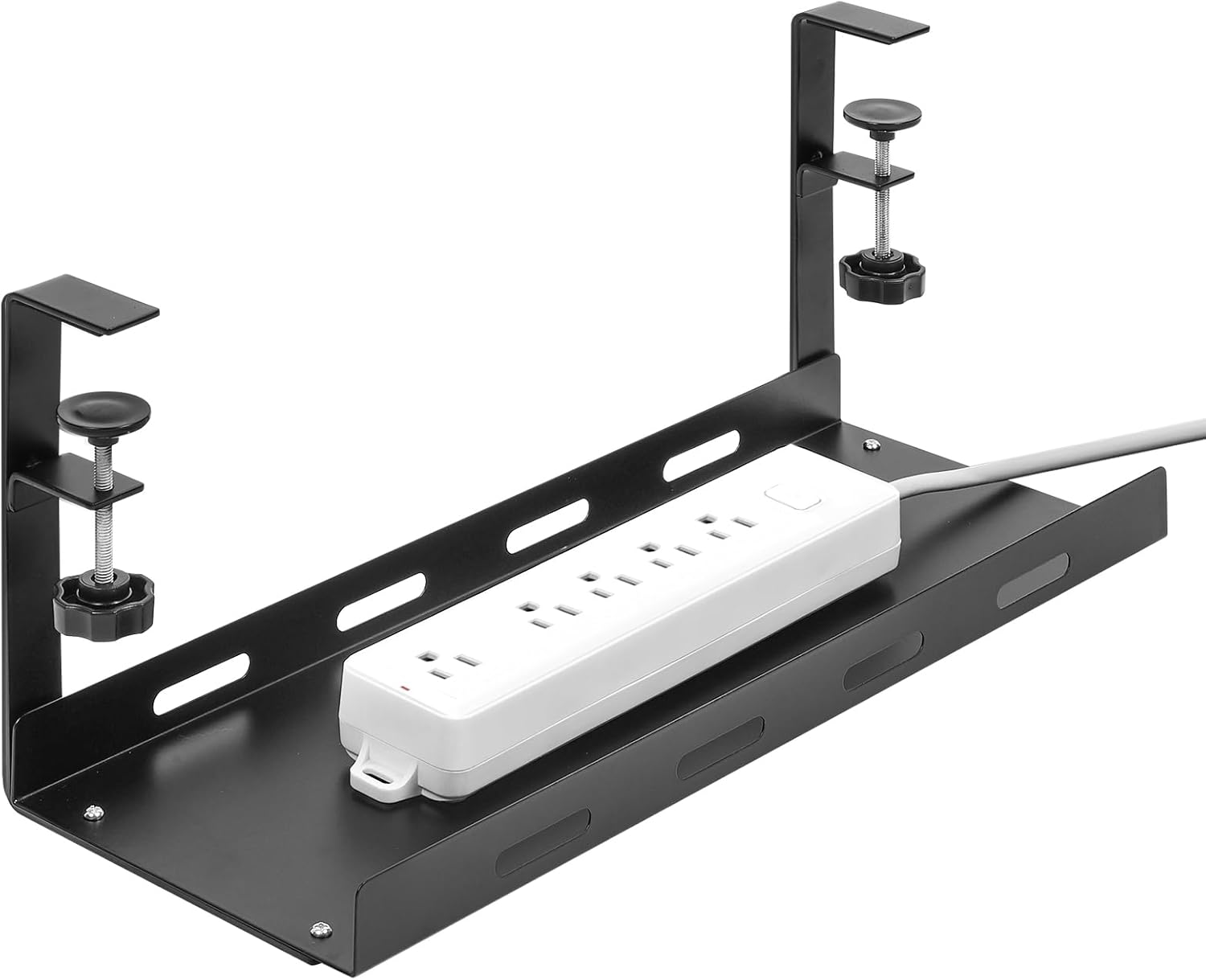 Black Under Desk Cable Organizer by Wenhao - Organize Efficiently!