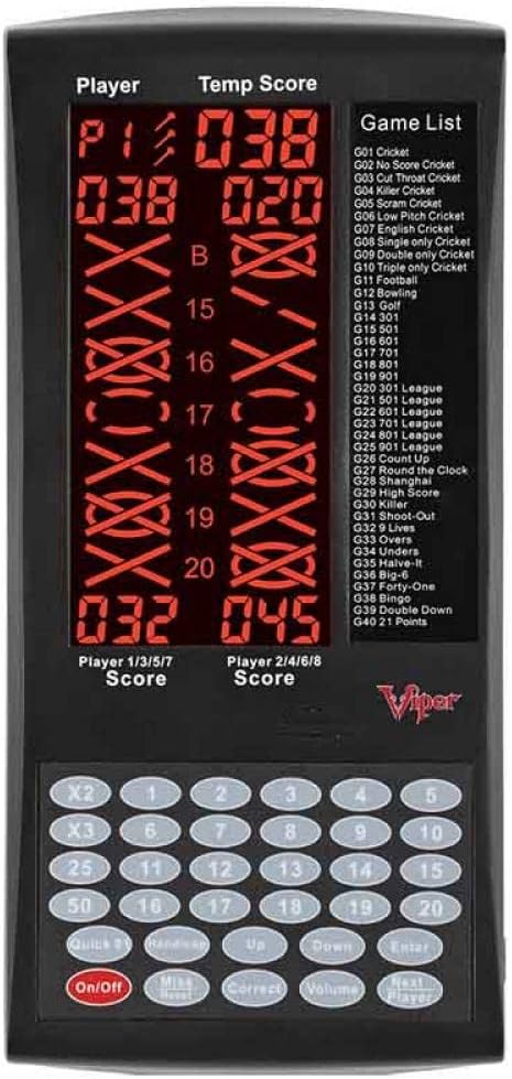 Viper ProScore Digital Dart Scorer for Up to 8 Players Fun