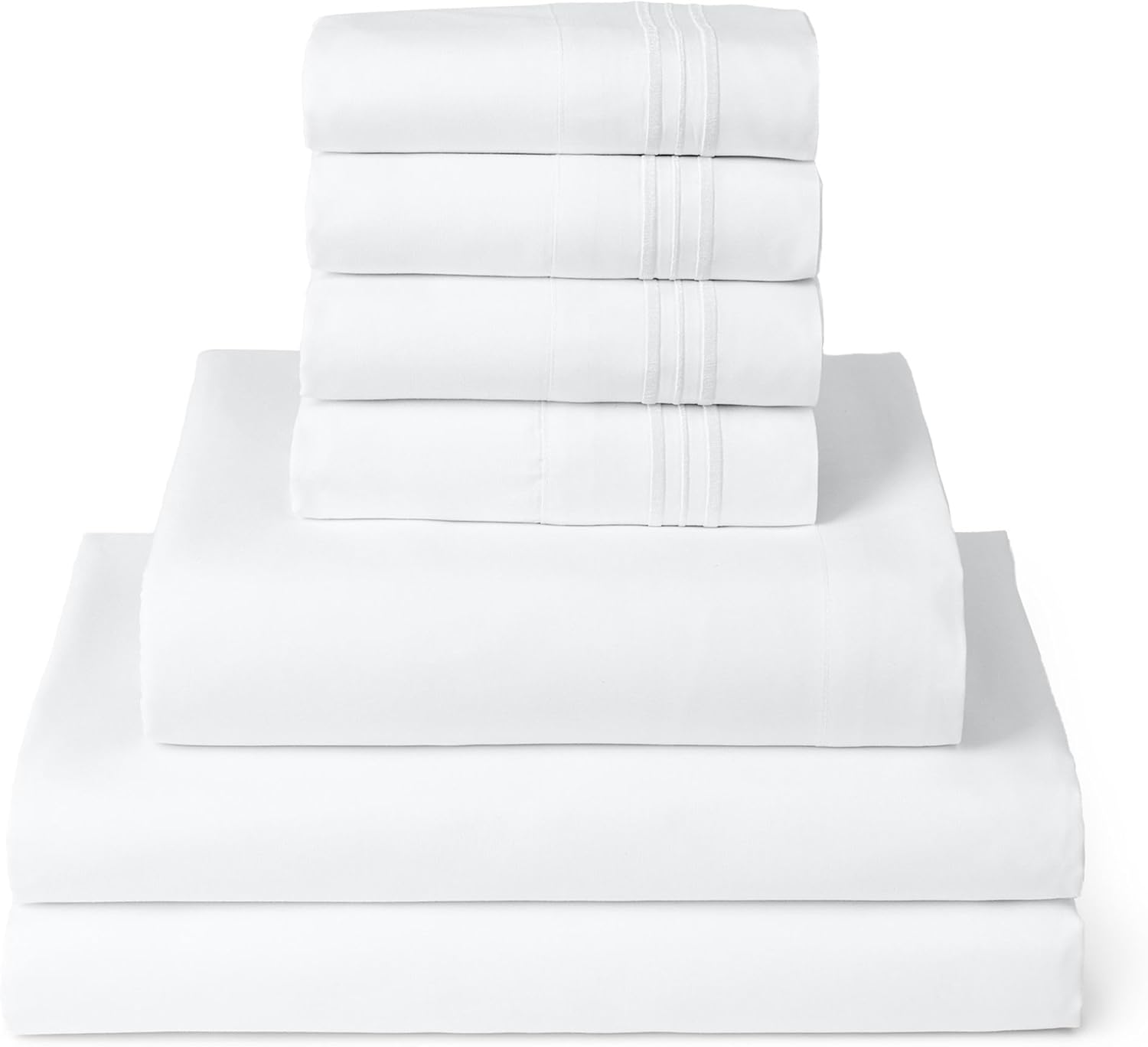 Mellanni Split King Sheet Set - 7-Piece Bedding for Comfort