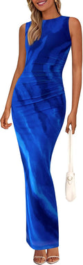 Wedding Guest Dresses Floral Mesh Bodycon Maxi Dress - Flattering Fit