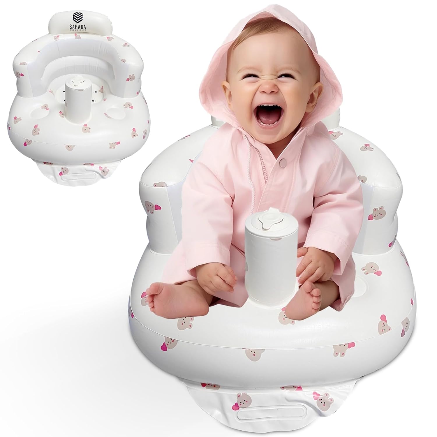 Portable Blow Up Baby Seat - Durable & Cute!