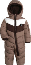 Volcom Boy Baby Snowsuit - Insulated Fleece Lined Infant One-Piece