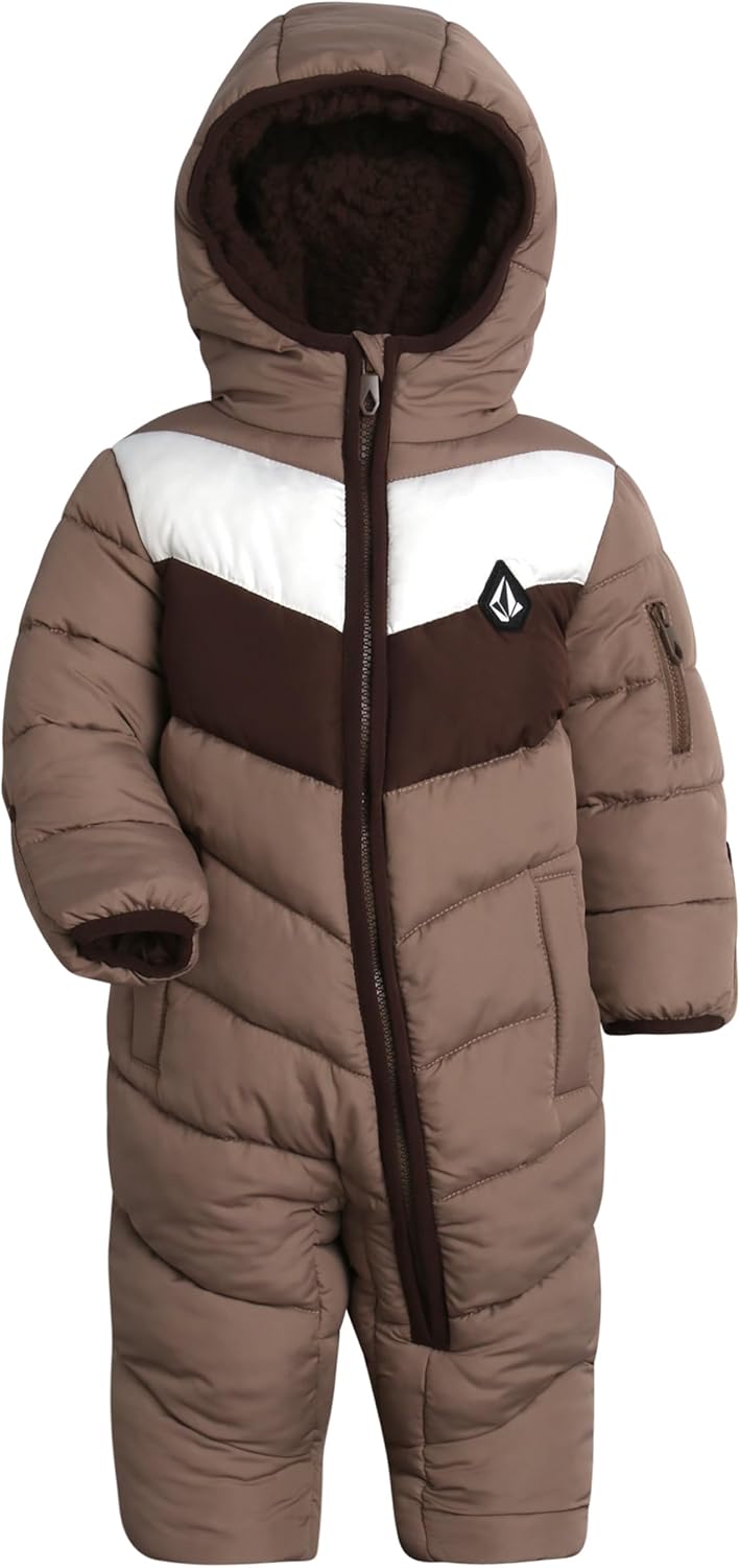 Volcom Baby Snowsuit - Insulated Fleece Lined Pram Outfit