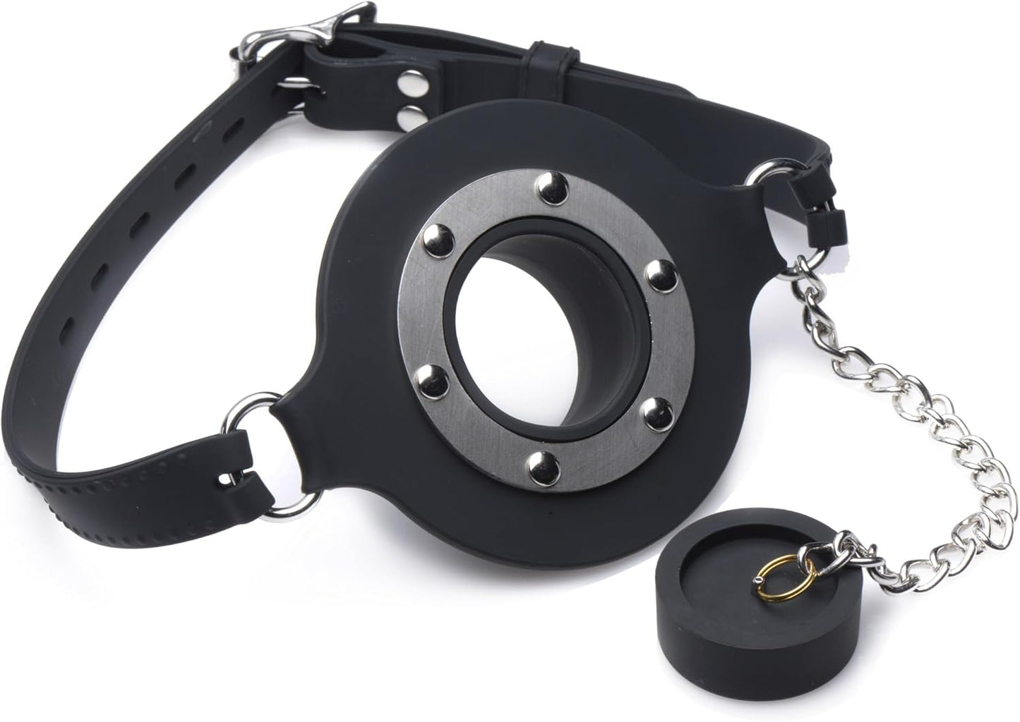 Master Series Pie Hole Silicone Feeding Gag for Ultimate Pleasure