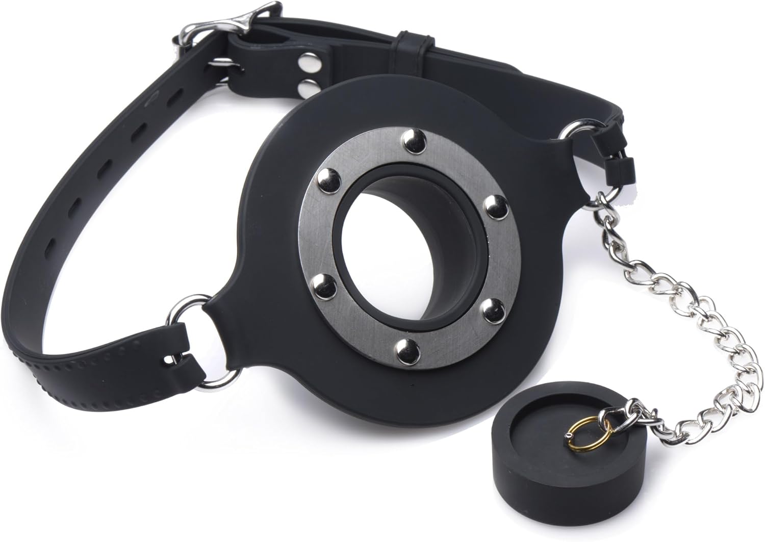 Master Series Pie Hole Silicone Feeding Gag for Ultimate Pleasure