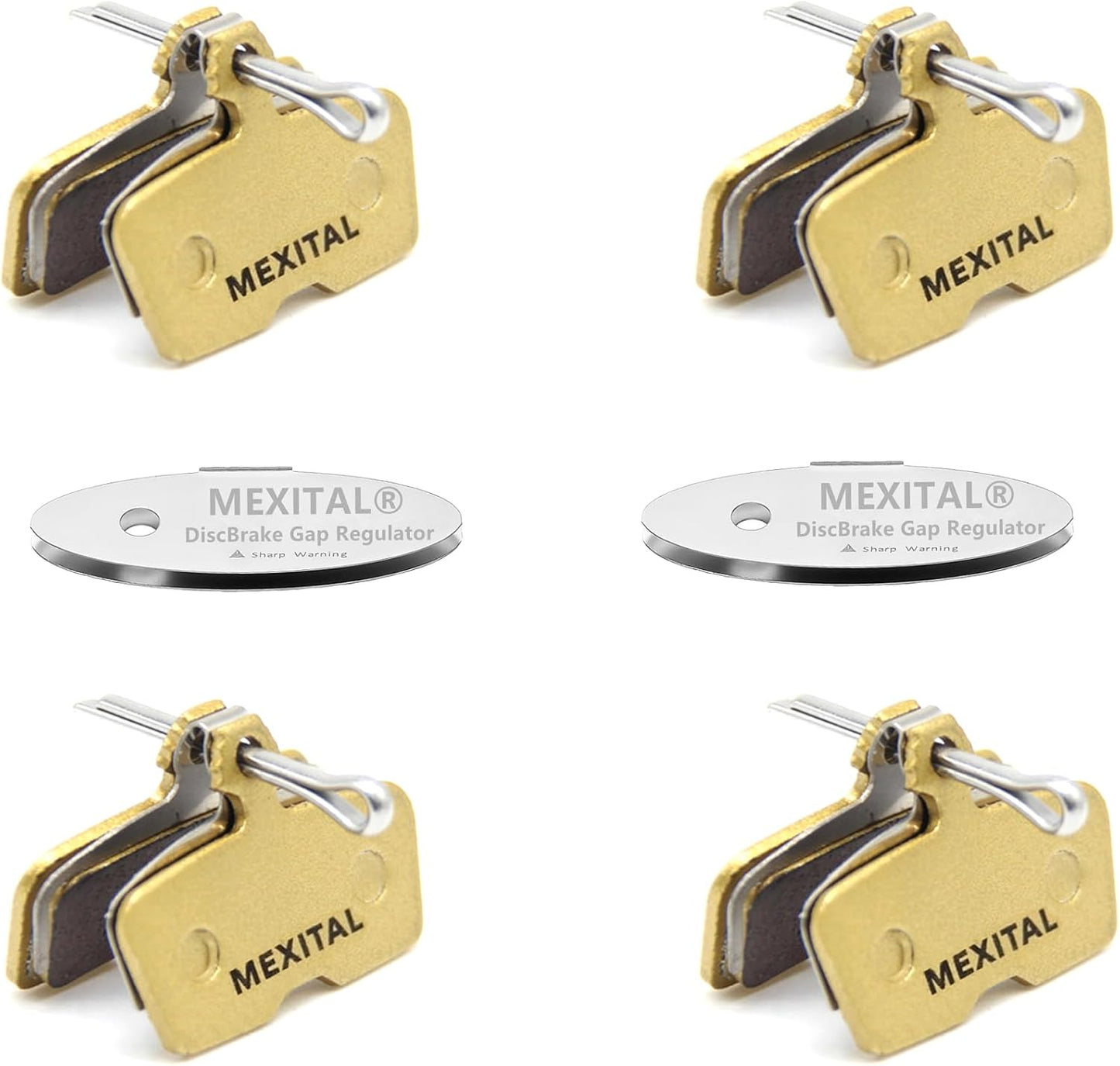 MEXITAL 4-Pack Sintered Brake Pads: Avid/SRAM 2011-2018