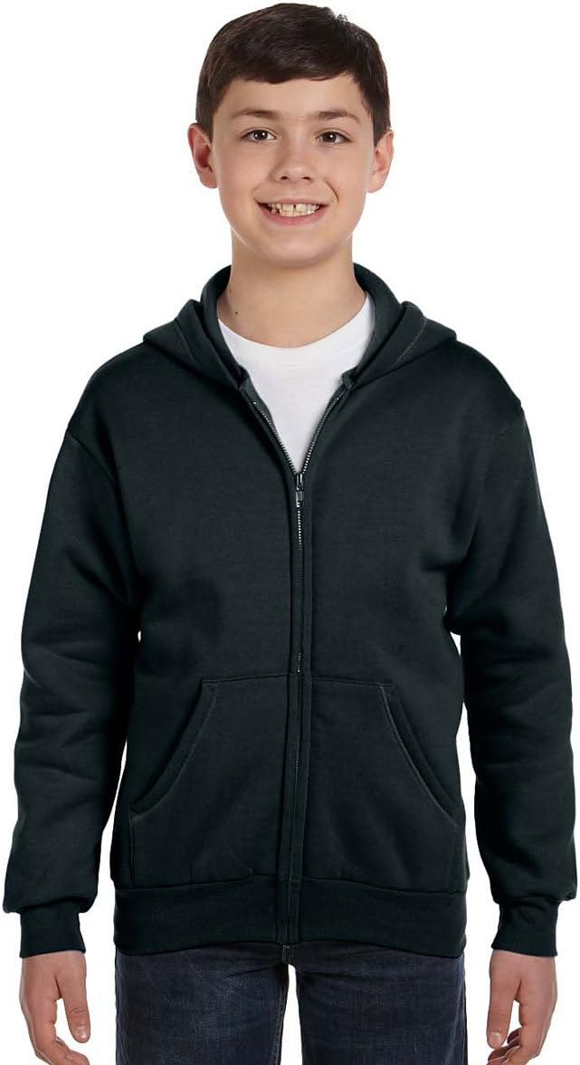 Hanes Youth ComfortBlend Hoodie - 7.8 oz Cozy Zip-Up