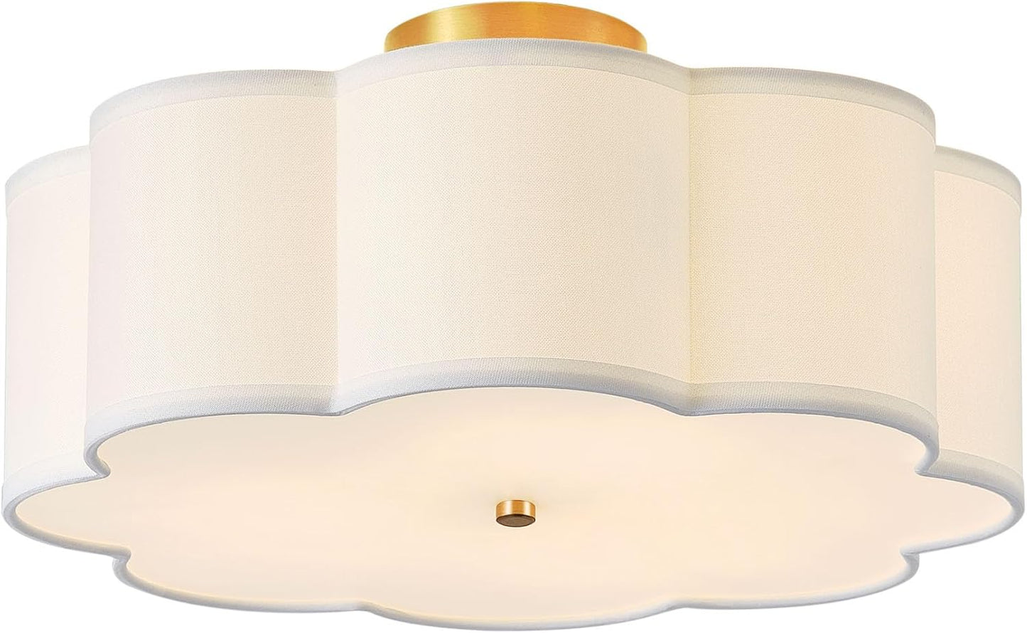 17.7in Semi Flush Mount Ceiling Light Fixture for Modern Spaces